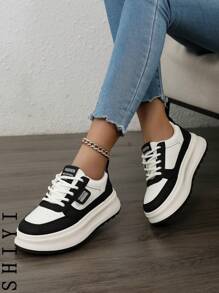 女靴，女鞋，黑色靴子，女士运动鞋，棕色靴子，女士冬靴，乐福鞋，银色鞋，黑色鞋，女士白色鞋，厚底靴 - 黑色 - 查看 5