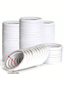قطعة واحدة من شريط لاصق قوي شفاف ذو وجهين مناسب للمكتب والمدرسة وال-DIY والتصميم الفني والحرفي وبطاقات الهدايا