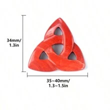 1 pieza Amuleto de cristal natural con nudo celta, piedra energética de gema para decoración de palma, nudos celtas, cuarzo Reiki, piedras de la suerte para hacer joyería, colgante, pulsera y manualidades adultas
