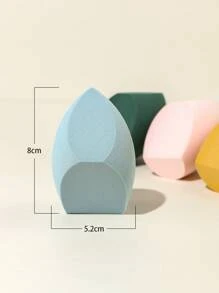 baopinger 1 pieza Esponja de maquillaje trifoliada de gran tamaño, mezclador de maquillaje gigante, material hidrófilo que se expande cuando se moja, aplicación de maquillaje rápida, suave y amigable con la piel, borla de maquillaje para base, reutilizable y sin desprendimiento, alta densidad y rebote, herramienta de maquillaje de primera opción
