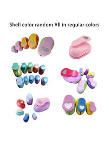 (Random Color)8/16/25/38/50mm Random Color Circle Punch DIY Embossing Punches Scrapbooking Machine Paper Cutting Hole Punch Rounder Cutter