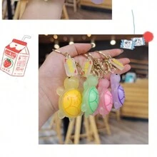 1 件迷你乌龟钥匙扣，创意乌龟“富贵”背包吊饰，可爱汽车配件，小礼物，家居装饰，房间装饰，墙壁装饰