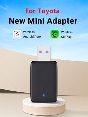 XUDA Acodo 2in1 Mini Carplay Wireless Adapter &Android Auto Wireless Adapter, Wireless Carplay Dongle Wired Carplay Android Auto Car, Wireless CarPlay Adapter For IPhone IOS 10+/Android 11+, USB/USB-C