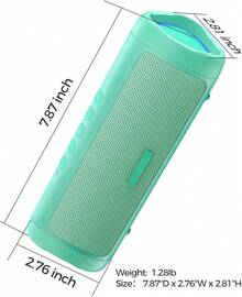 Bluetooth Speaker With HD Sound, Portable Wireless, IPX5 Waterproof, Up To 20H Playtime, TWS Pairing, BT5.3, For Home/Party/Outdoor/Beach, Electronic Gadgets, Birthday Gift (Black) - 1pcs-teal - View 8