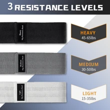 3pcs Multi-Functional Yoga Resistance Bands, Elastic Squat Resistance Bands, Hip Bands For Abs, Legs, Butt Workout, Non-Slip Yoga Anti-Slide Bands, Fitness Stretch Bands - Multicolor - View 8