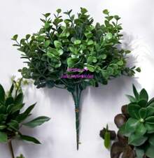 "3 Bouquets Of High Quality Artificial Buchinho Foliage" - màu xanh lá - Xem 3