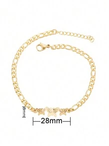 男女通用钛钢脚链，高端情侣首饰