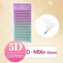 SONG LASHES 4D 5D Sharp Thin Pointy Base Premade Fans Eyelash Extensions Make Up Tool For Salon Beauty C D Curl Lash Clusters, Eyelash Clusters, Individual Eyelashes, Lashes, Fake Lashes - Black - View 21