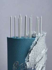 蛋糕蜡烛 - 持久耐用，可计数，纤细设计，是生日庆祝的理想之选 - 为甜点桌增添魅力，是完美生日派对和节日装饰的必备蛋糕装饰品 - 彩色 - 查看 3