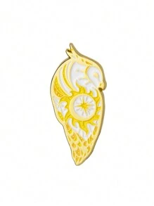 日蚀鸟珐琅胸针 - 独特的锌合金胸针，波西米亚风格时尚配饰，适用于背包、帽子和外套 - 完美的生日礼物胸针，可作为衣服、包包、书包、学生用品、韩流教师用品、可爱办公配饰、衬衫、珠宝、万圣节、秋冬季配饰，适合青少年、青年、男士，休闲、户外、运动、度假、毕业礼物、生日、日常佩戴，趣味教师礼物、服装配饰、男士礼物、包包胸针、圣诞节礼物 - 彩色 - 查看 9