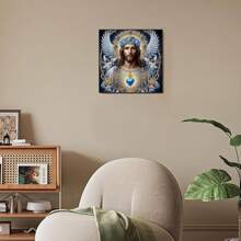 5D 钻石画工具套件，DIY 钻石马赛克工艺品，手工艺术礼物，节日派对装饰，帆布墙艺术，适用于卧室、办公室、客厅 - 无框架 - 彩色 - 查看 2