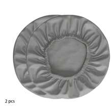 1 件弹性 PU 皮革多色圆形凳子/椅套（11.8 英寸 - 13.3 英寸），防水材料椅子保护套，适用于酒吧、沙龙、美容院、圆形靠垫套、酒吧凳套、防水仿皮防滑座椅套