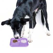 1 件装带吸盘的宠物舔垫，狗和猫舔垫，花生酱舔垫，可减少无聊时间，宠物沐浴舔垫