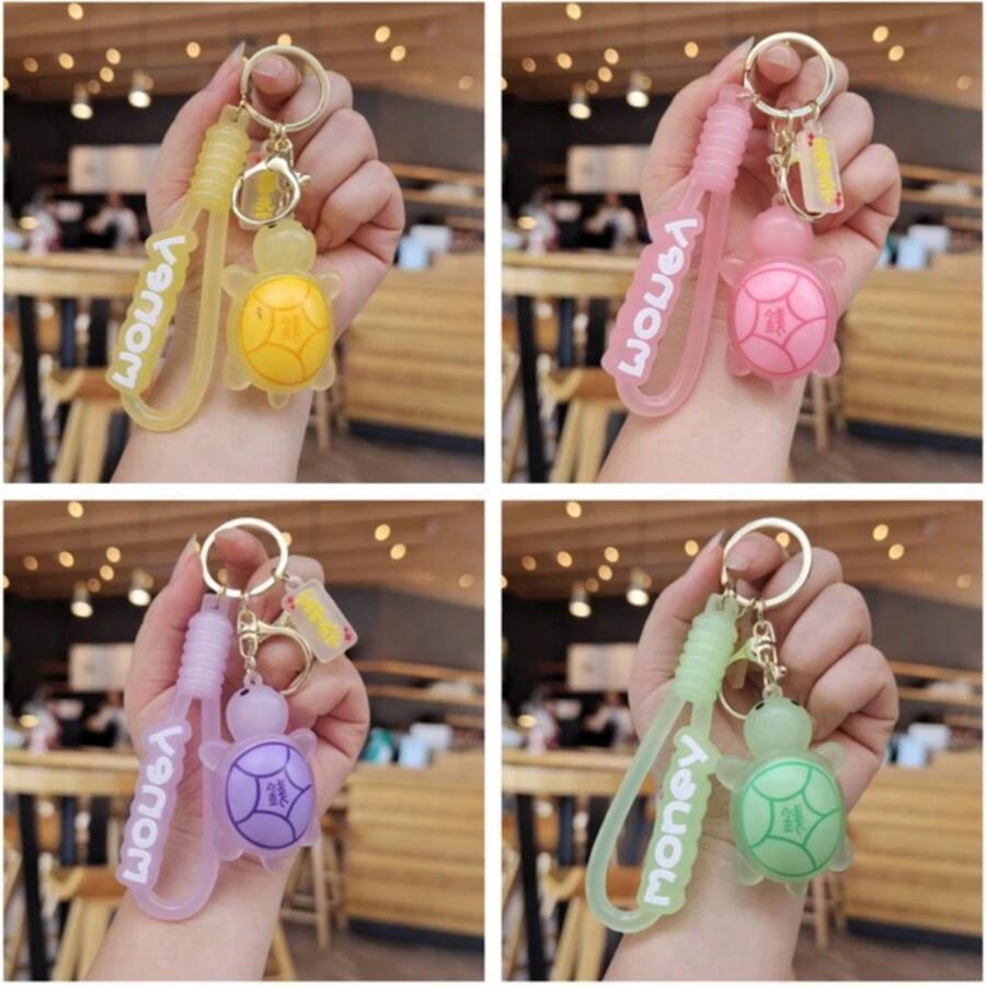 1 件迷你乌龟钥匙扣，创意乌龟“富贵”背包吊饰，可爱汽车配件，小礼物，家居装饰，房间装饰，墙壁装饰