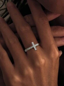 Newsoul 1 件经典 925 纯银方晶锆石戒指女士结婚珠宝精美珠宝