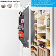 NetHong 11 Pockets Shoe Rack Storage Bag Large Over Door Hanging Organiser Hanger Tidy - Grey - View 4
