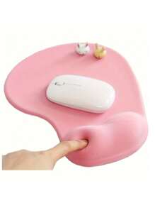 1pc Cute Cartoon Sheep Silicone Thickened Office Mouse Pad With Wrist Support And 3D Stereoscopic Effect