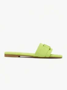 Royalfashion Lila Damen Flip-Flops mit Schnalle Rydr - Lindgrün - Übersicht 3
