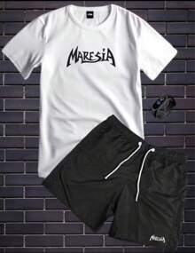Tectel T-Shirt And Shorts Kit With Maresia Print Plus TOP DIGITAL WATCH - White - View 2