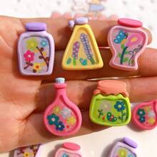 5 stuks Glitter Bloemenvaas Koelkastmagneten, Kantoor Memo, Keuken Woondecoratie Magneten