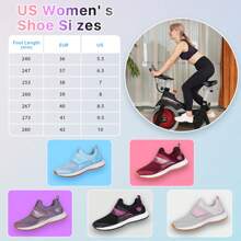 KOFUBOKE Women's Cycling Shoes, Indoor Cycling Shoes Women With SPD Cleats, Comfortable And Breathable Spin Shoes & Bike Shoes - 灰色 - 查看 5