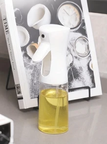 2 piezas Botella rociadora para barbacoa, dispensadores transparentes, botella creativa de cocina para aceite con rociador de niebla fina para condimentar, la botella rociadora de plástico se puede usar para freidora de aire, regar flores, botella rociadora de aceite de oliva y aceite vegetal