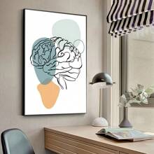 1 pieza Póster de arte de pared sin marco Anatómico médico abstracto: Corazón, diente, hueso Cartel de arte nórdico Decoración mural para juegos - Multicolor - Ver 45