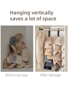 Multi-Functional Hanger, Baseball Cap Organizer Hat Rack, For Closet Hooks, Walls And Doors With 8 Large Clips For Hanging Baseball Caps, Winter And Accessories 1 Pack Of Underwear Storage Box, Clothing Organizer Box Bedroom, Organizer, Home Storage, White T Shirt Women, Black Pants Women, Ladies Winter Clothes, Dress,