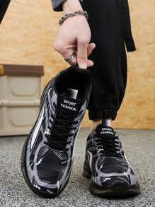 Unisex Sports Running Casual Shoes, Men Fashion Lightweight Breathable Athletic Sneakers, Anti-Slip Outdoor Travel Thick Sole Shock Absorption