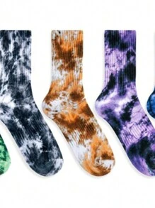 Meias Personalizadas de Algodão Masculina Adulto. - Multicolorido - Visão 1