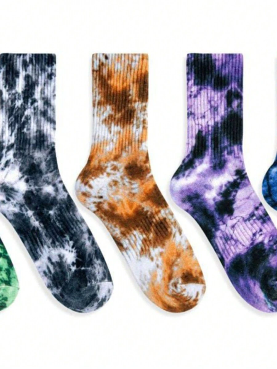 Meias Personalizadas de Algodão Masculina Adulto. - Multicolorido - Visão 1