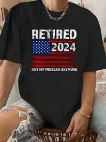 Retired 2024 Decoration Men Women Retirement T-Shirt