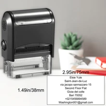 1Pc Custom Stamp,Clear And Crisp Impressions,Personalized Self-Inking Rubber Stamp,Use For Address Stamp And More