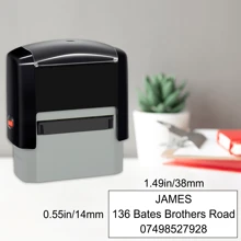 1Pc Custom Stamp,Clear And Crisp Impressions,Personalized Self-Inking Rubber Stamp,Use For Address Stamp And More