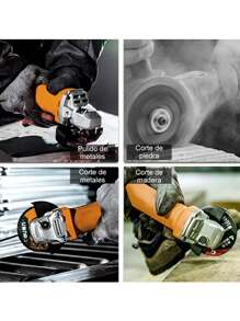 Esmeriladora Angular Pulidora  Accesorios Color Naranja Frecuencia860 W 127v +10 60 Hz - Tipo de Enchufe A USA (110-127V) - Ver 6