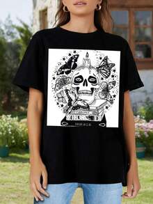 Ex Libris Women's Women T-Women's Shirt With Stylish Designs - Black - View 2