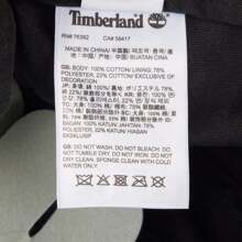 Timberland Gorra de lona para hombre 2024 con logotipo bordado de árbol, visera curva A1E9M-001 - Negro - Ver 6