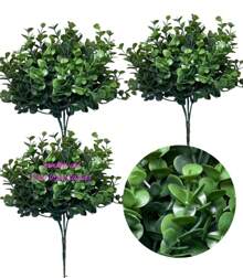"3 Bouquets Of High Quality Artificial Buchinho Foliage" - màu xanh lá - Xem 1