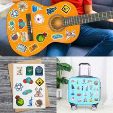 50Pcs Science Stickers, Funny Chemistry, Biology, Physics, Science Classroom Decor For Teachers Science Experiment Laboratory Stickers Decals For Laptop, Water Bottle, Notebook, Computer, Science Party Favors And Decoration, Creative Stickers Bulk For Teens Adults, Back To School, Vision Board Supplies - Multicolor - View 8