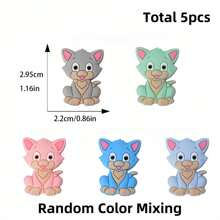 100 件什锦硅胶珠 DIY 工艺套件，带串珠笔和钥匙扣吊坠配件，男女通用手工礼物，5/30/50/100 件灵活数量（不限于图片所示款式，随机混合发货）