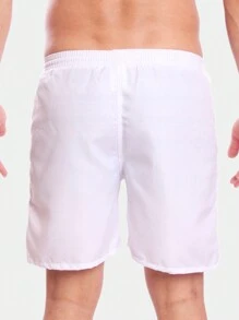 Men's Tactel Basic Shorts Beach Gym Running And Training - White - View 4