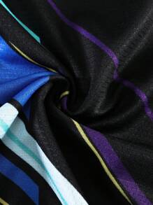 Customizable Logo, Name & Number Men's Soccer Jersey, Quick Dry Breathable Fabric, Suitable For College Teams & Sports Like Football, Badminton, Volleyball, Spring/Summer Stylish,Fashion,Hipster,Casual,Minimal Chic Personalized,Customized,Custom,Unique Guy Costumes,Capsule Wardrobe,Men Basic/Street Style Ideal Gifts For Him Boyfriend,Family,Friends For Birthdays,For Vacation/Holiday,For School/Competition,For Sports/Climbing - Black - View 2