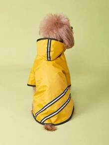 Outdoor Leisure Pet Yellow Waterproof Raincoat