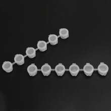 240Pieces Empty Paint Pot, 40 Strips Acrylic Mini Container Storage With Lids For Arts And Crafts 3Ml - Multicolor - View 4