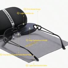 HDSHADES 1 件男女通用精致优雅全框时尚眼镜方框野餐骑行时尚眼镜