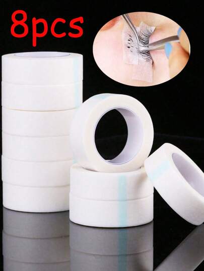 嫁接睫毛胶带，8片装无纺布睫毛嫁接胶带，粘性睫毛胶带，睫毛嫁接工具，适用于睫毛嫁接、化妆、价格实惠、房间装饰、梳妆台、旅行、卧室、化妆配件、价格实惠、圣诞礼物、化妆品、化妆工具、便宜货、礼物、女士礼物、圣诞礼物