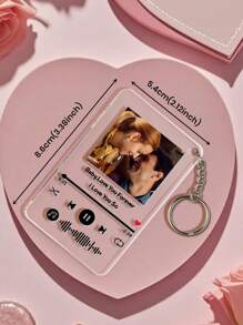 1pc Couples Custom Music Song Code Gift Keychain With Picture Personalized Photo Keychain Scannable Code Keychain Acrylic Couples Keychain Gifts For Women Lovers Customized Acrylic Music Keychain Gifts Him/Her, Boyfriend Girlfriend For Anniversaries Special Occasions Valentine's Day, Memorial Gift Birthday Gift Wedding Gift Custom Couples Gift.Gift For Her/ Him/ Mom/ Dad/ Wife/ Husband/ Friend,Engraved, Stainless,Colorful,Cute,Adorable,Funny,Kawaii,Y2K,Stylish,Unisex,Casual,Custom,Personalized,Unique,Customized,Ideal Gifts For Him,Ideal Gifts For Her,Her,Boyfriend,Girlfriend,Family,Friends,Children,For Anniversaries,For Valentine's Day,For Mother's Day,For Birthdays,For Children's Day,For Father's Day,For Graduation,For Weddings,For Housewarming