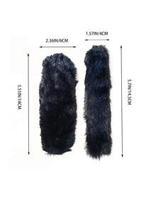 4pcs Handlebar Brake Covers, Universal For Electric Bike, Motorcycle, Bicycle, Plush Faux Fur Grip Sleeves, Anti-Slip, Warm For Autumn/Winter, Suitable For Tricycle - Multicolor - View 4