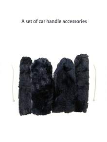 4pcs Handlebar Brake Covers, Universal For Electric Bike, Motorcycle, Bicycle, Plush Faux Fur Grip Sleeves, Anti-Slip, Warm For Autumn/Winter, Suitable For Tricycle - Multicolor - View 3