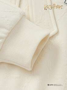 Balabala Tween Girls' Long-Sleeve Sweatshirt, Spring Loose Fit Sweatshirt - Milky White - View 7